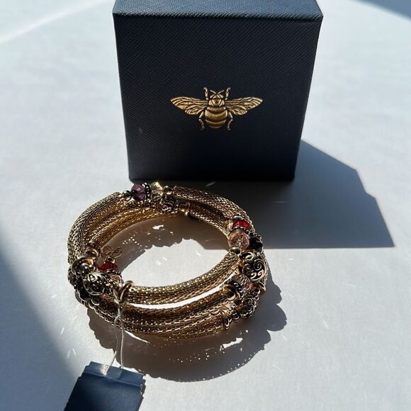 Gold Wrap Around Bracelet - Picture 7 of 8